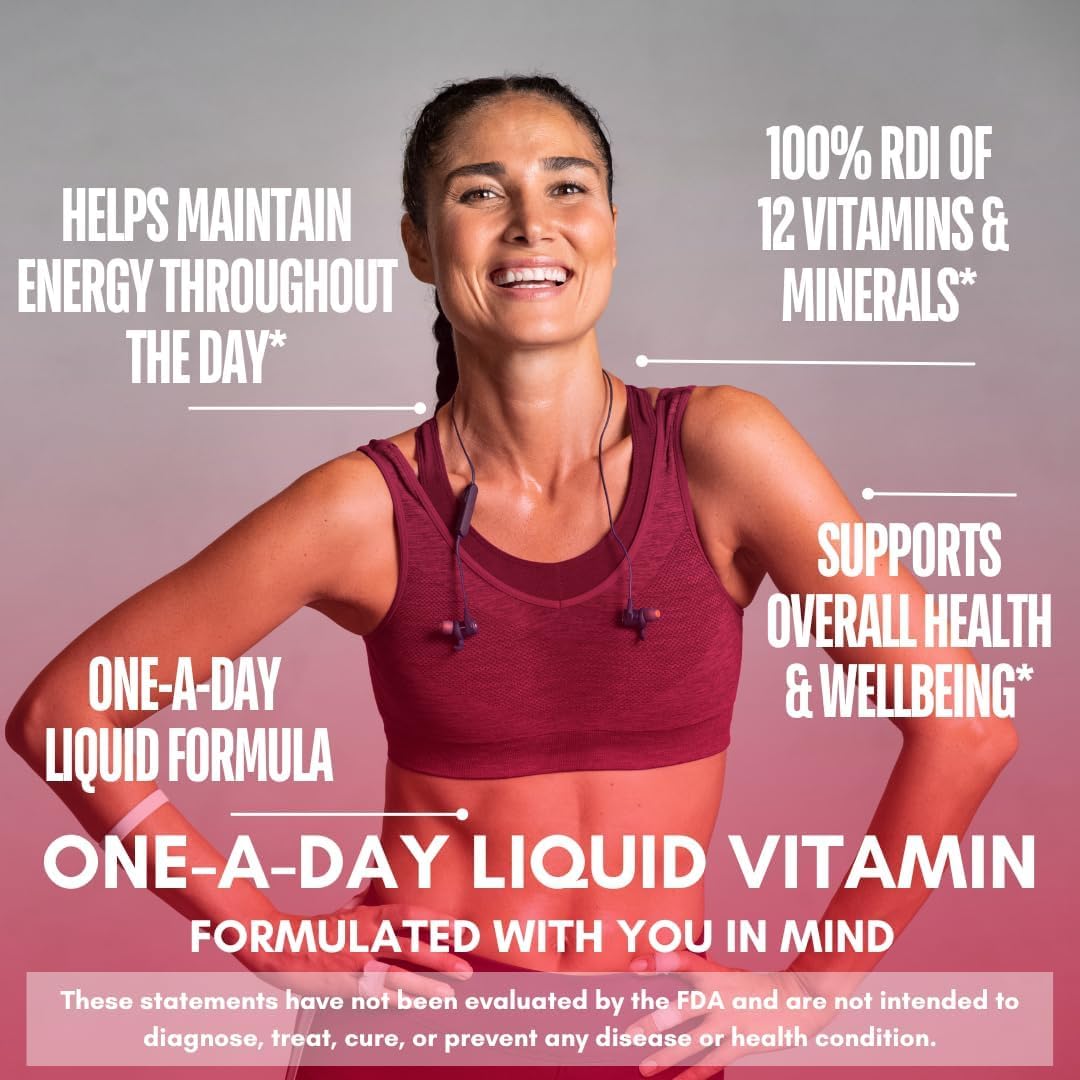 Tropical Oasis Multivitamínico líquido para adultos, suplemento mul...