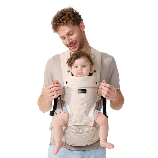 Momcozy Portabebés con asiento de cadera, transporte 2 en 1 orienta...
