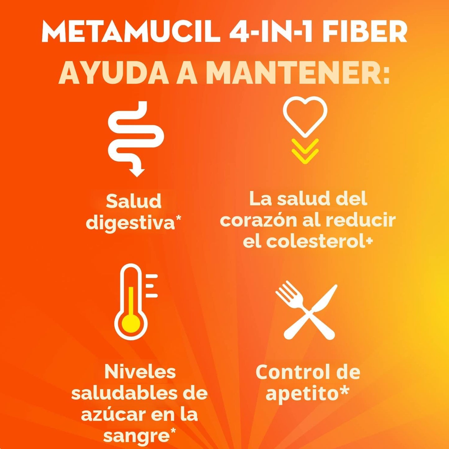 Metamucil Paquetes para llevar, sin azúcar, 44 paquetes, suplemento...
