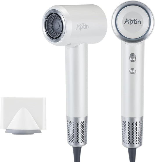 Aptin Secador de pelo iónico, 110 K RPM, 1250 W, secado rápido, cui...