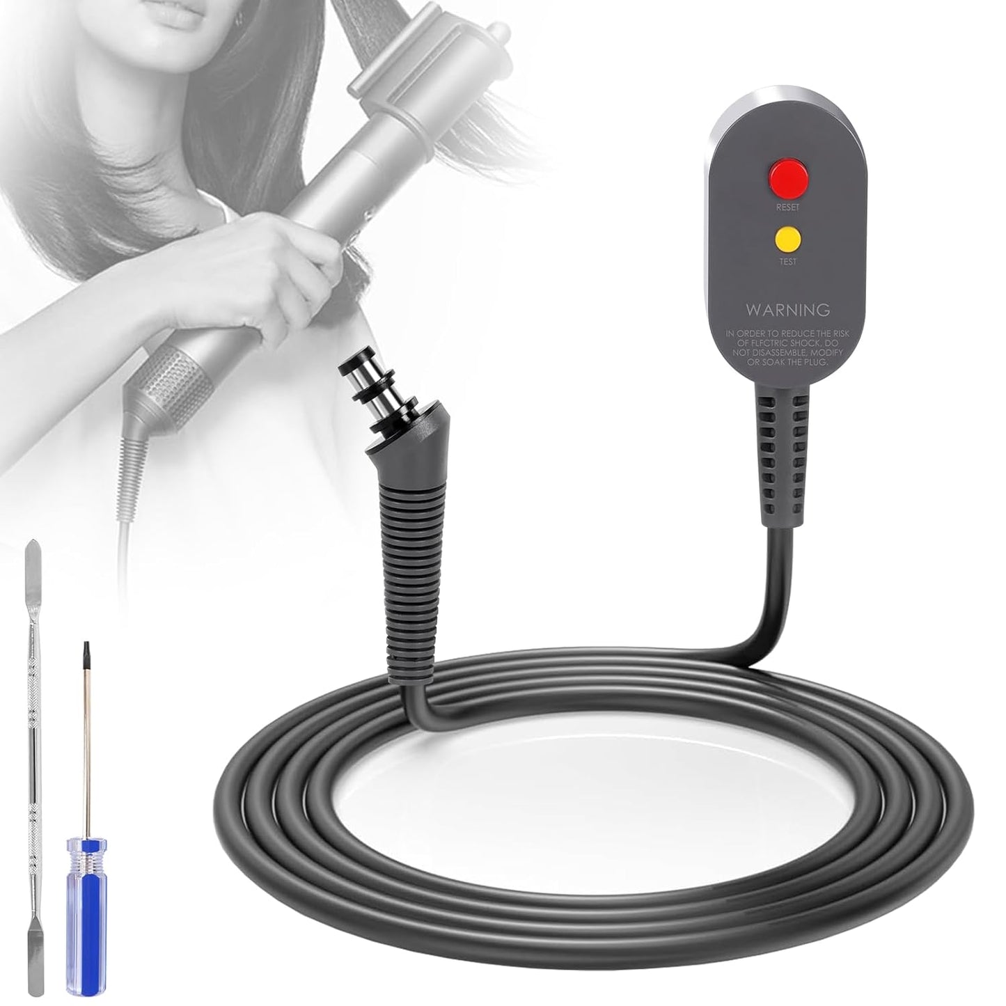 Hair Styler - Cable de alimentación de repuesto compatible con Dyso...