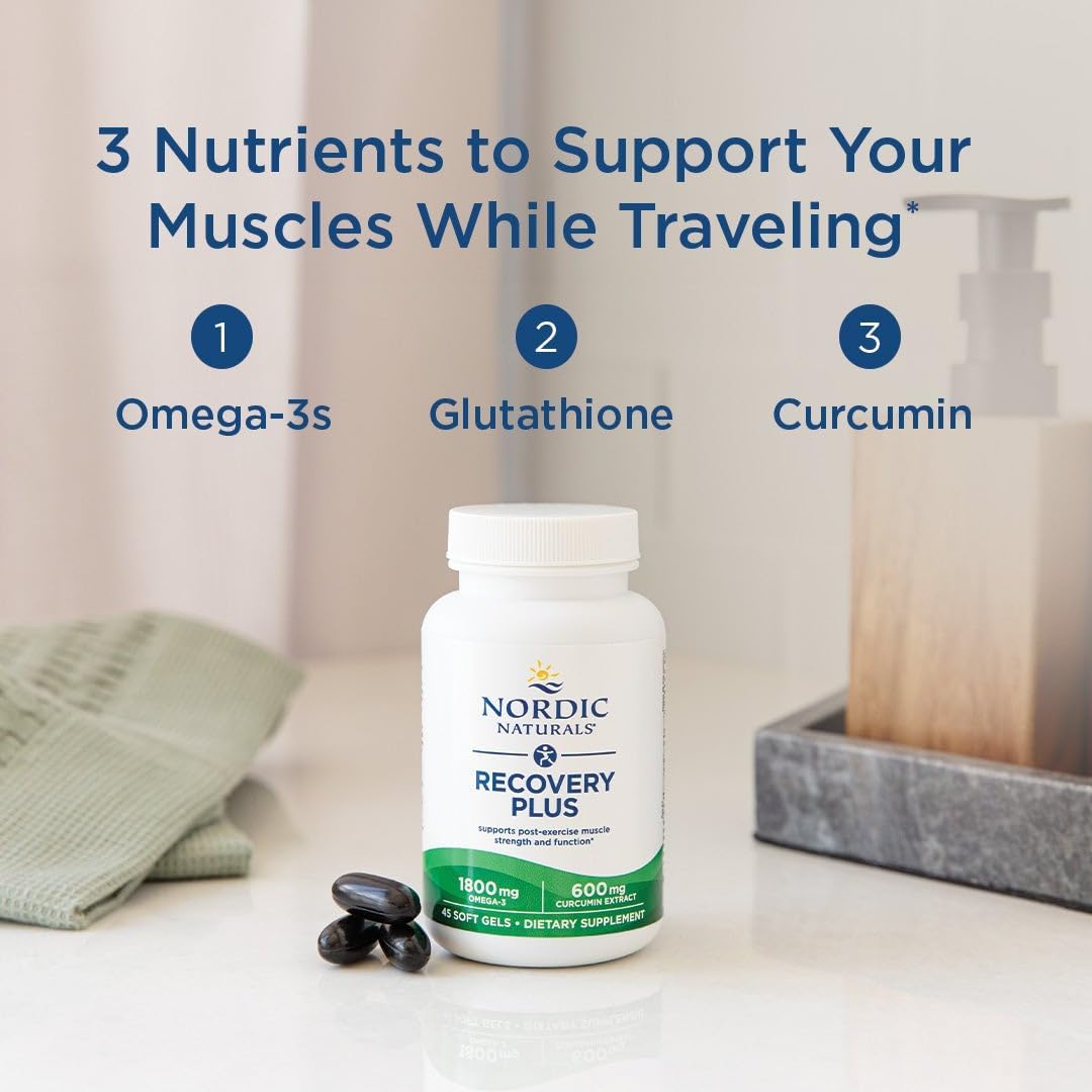 Nordic Naturals Recovery Plus, sin sabor, 45 geles blandos, 1800 mg...