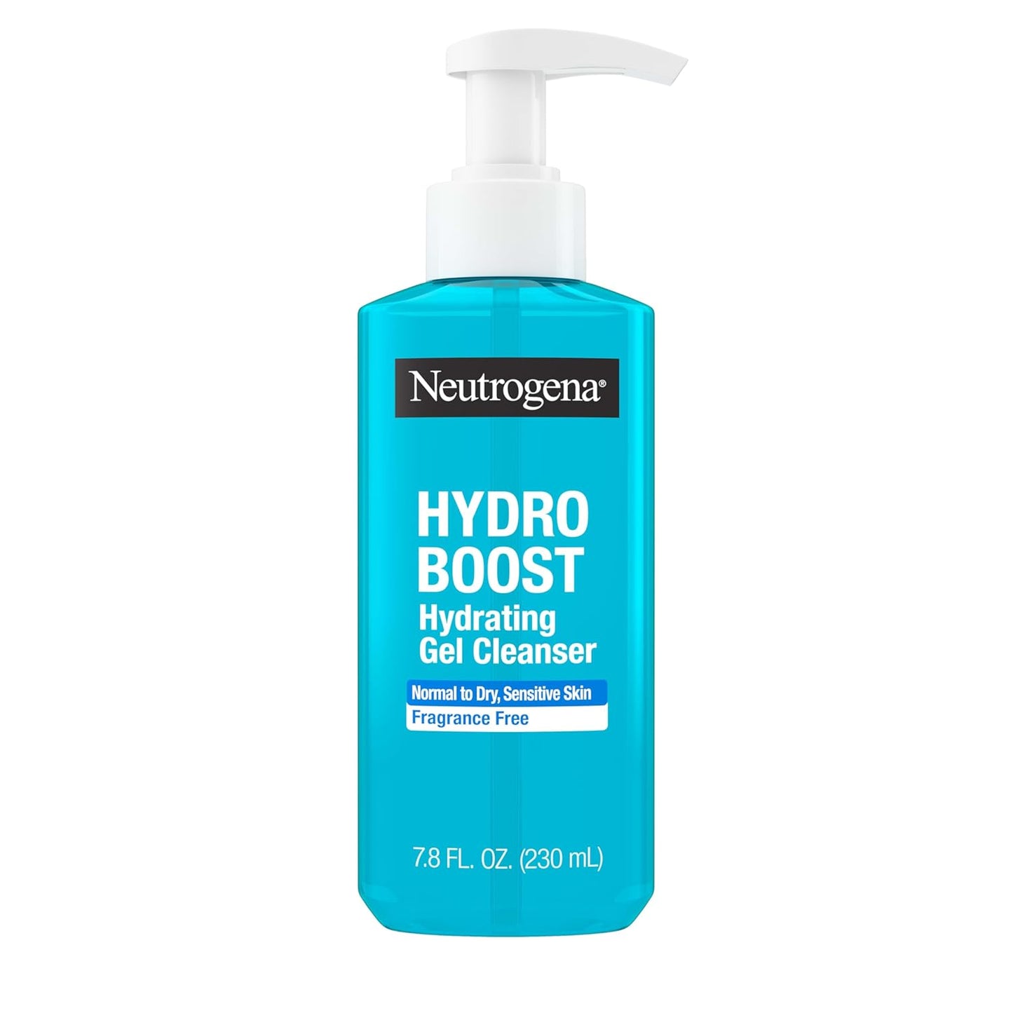 Neutrogena Hydro Boost - Lavado facial, sin fragancia, limpiador fa...