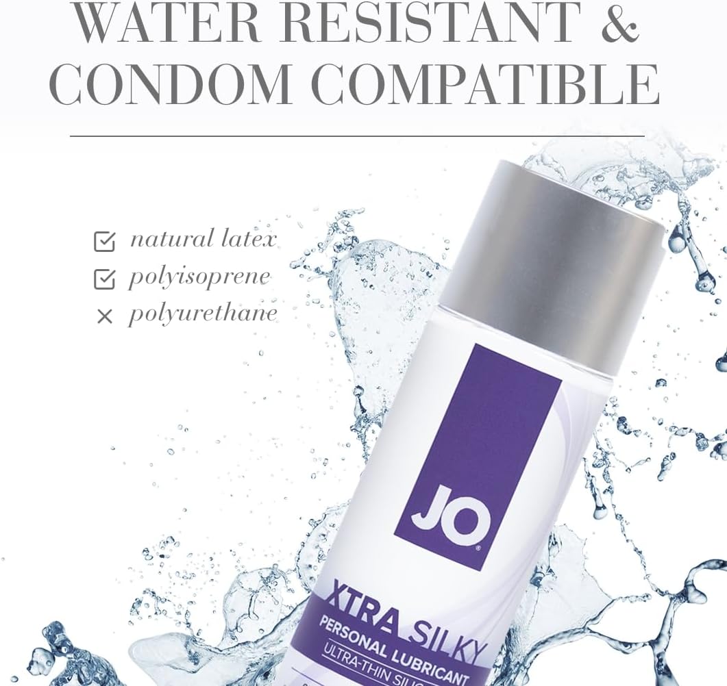 JO Xtra Lubricante sedoso de silicona ultrafino \u2013 Lubricante p...