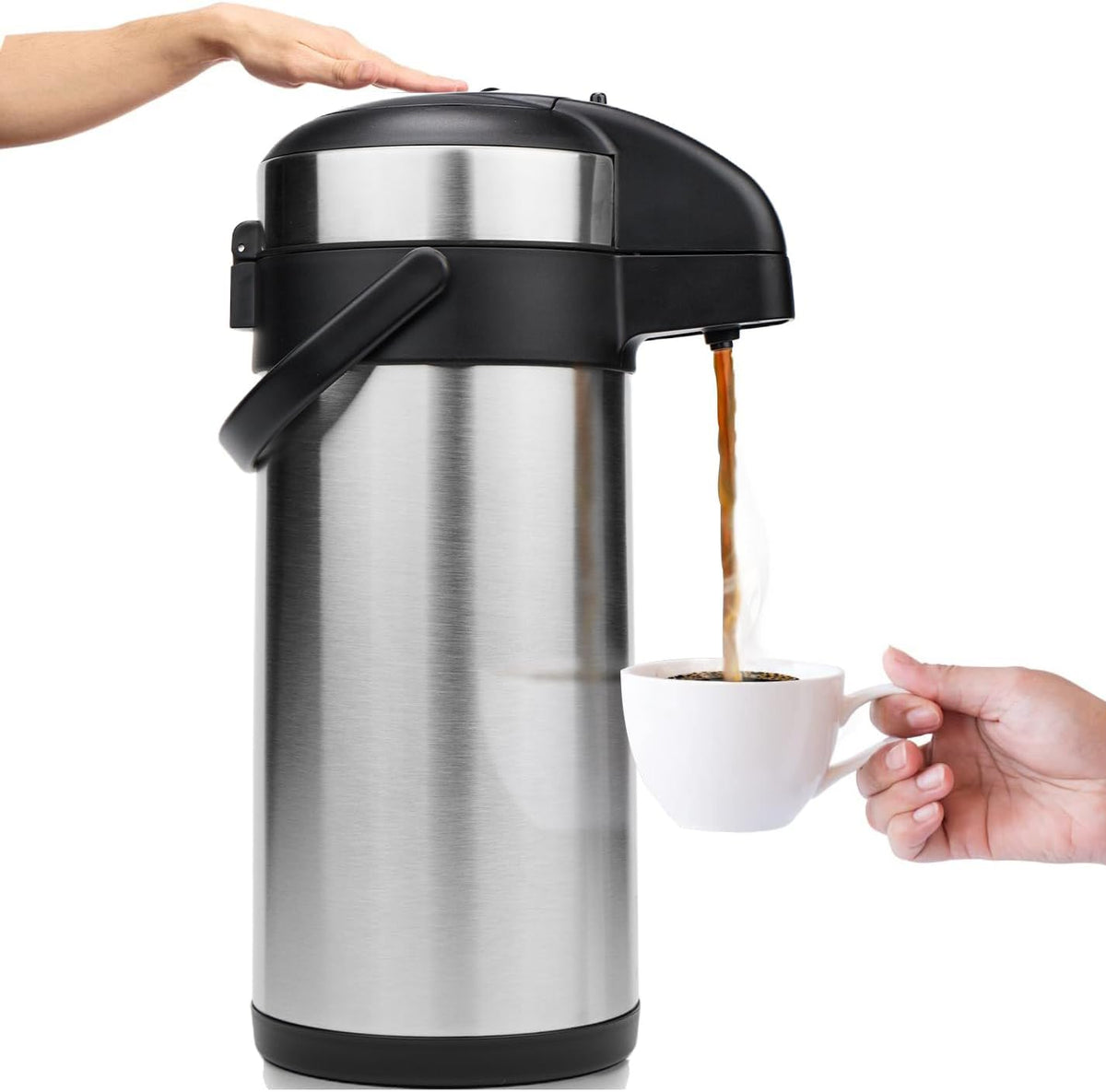 VONDIOR Airpot - Dispensador de café con bomba \u2013 Jarra de café...