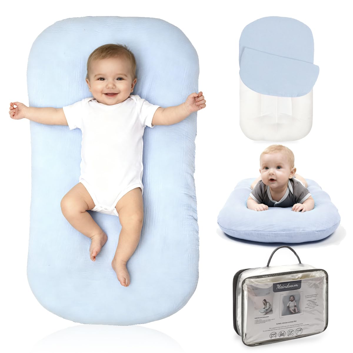 Tumbona para bebé - Tumbona acogedora Snuggle Me para bebés recién...
