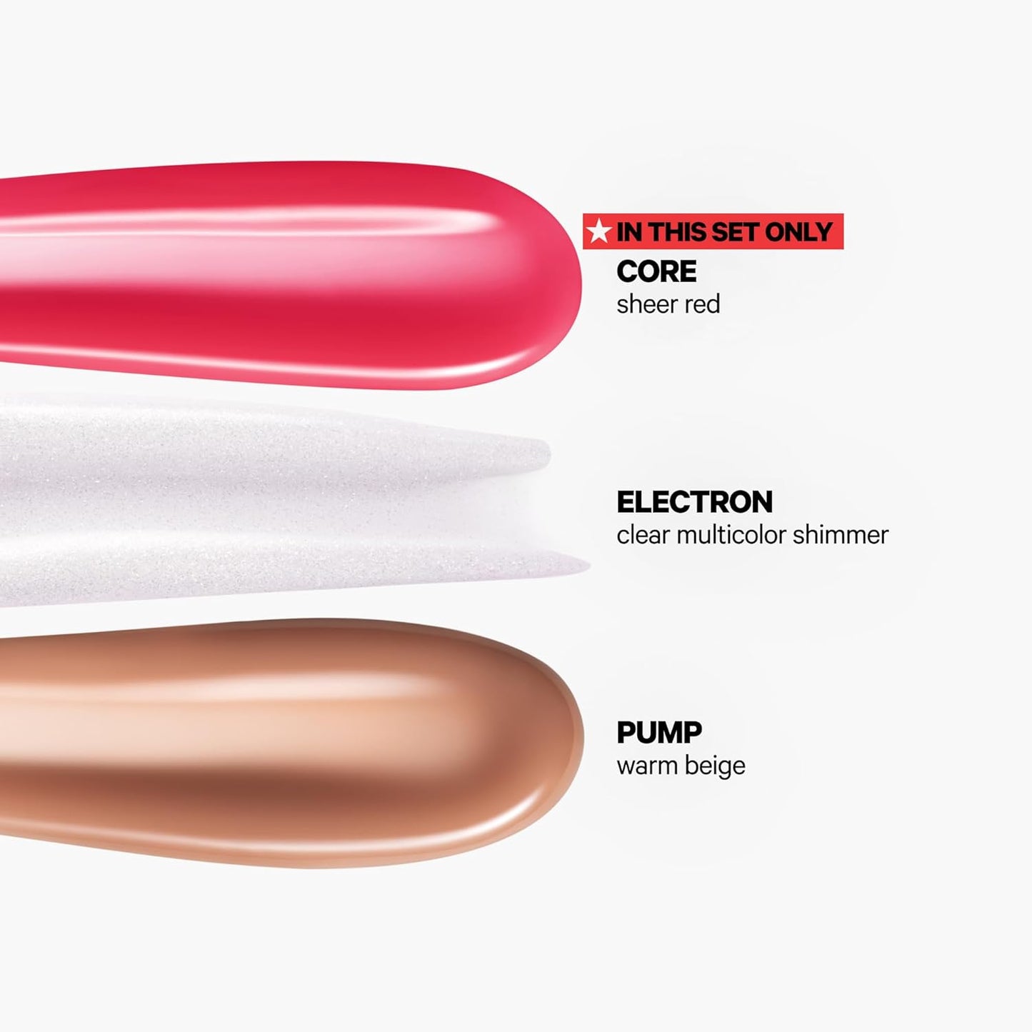 Milk Makeup Set de Regalo de 3 Bálsamos Labiales Hidratantes Balmade – Con Tinte Transparente, Brillos de Alto Brillo para Labios Visiblemente Más Voluminosos + Llavero Exclusivo – Tamaño Completo