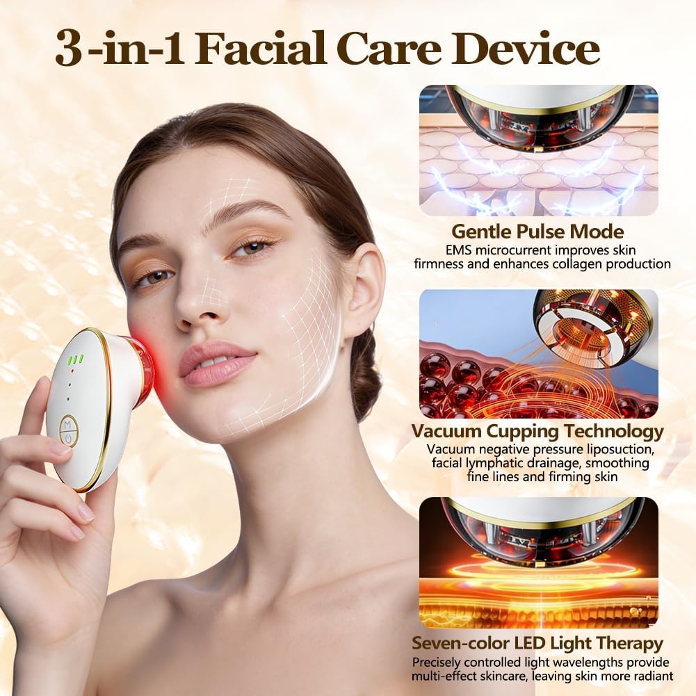 Juego de ventosas faciales para cara, dispositivo facial de microco...