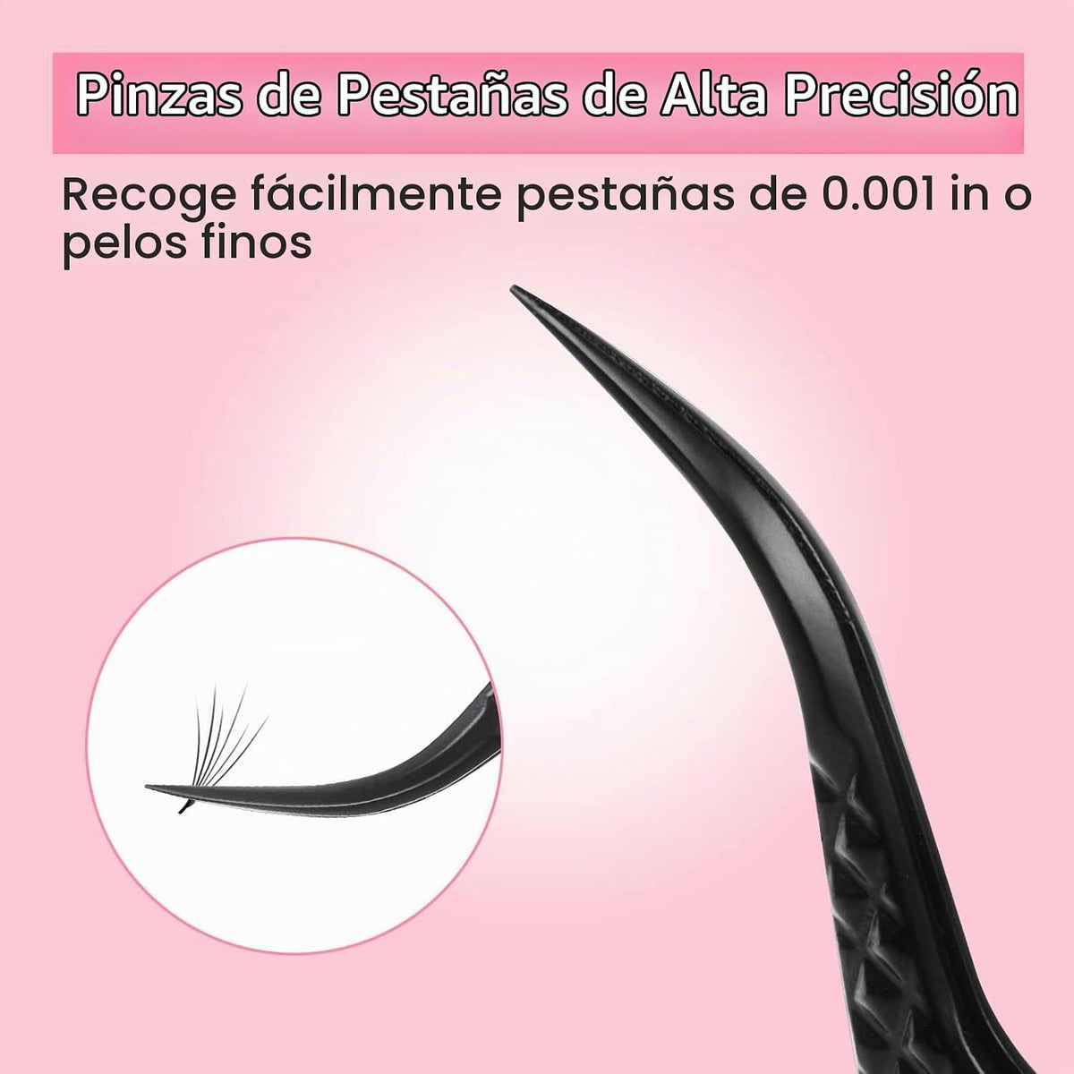 VEYES INC Pinzas de pestañas para extensiones de pestañas, kit de p...