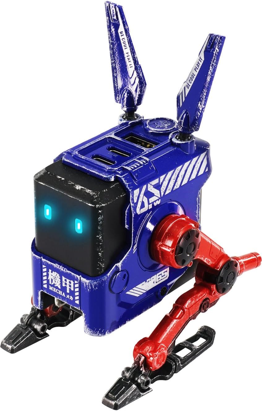 GravaStar Cargador Rápido GaN Robot Alpha65 de 65W, Adaptador de En...