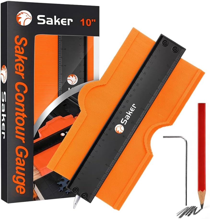 Saker Herramienta para medir y duplicar contornos, bloqueo a 10 pul...