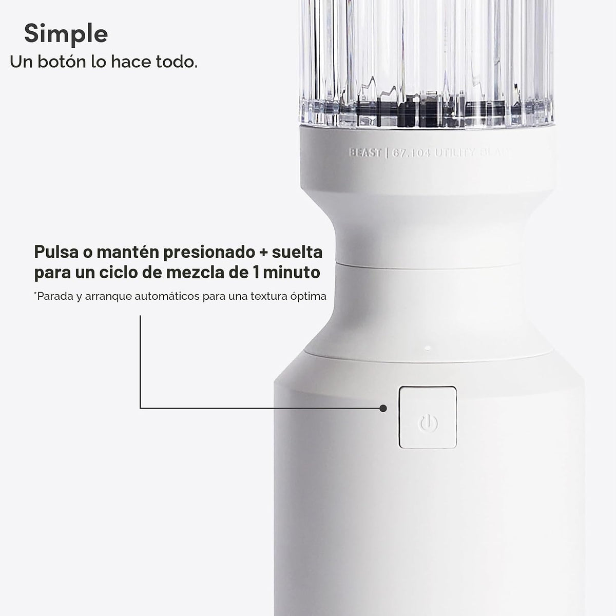 El Beast Mini Licuadora Plus | Mini Licuadora de Encimera de Cocina...