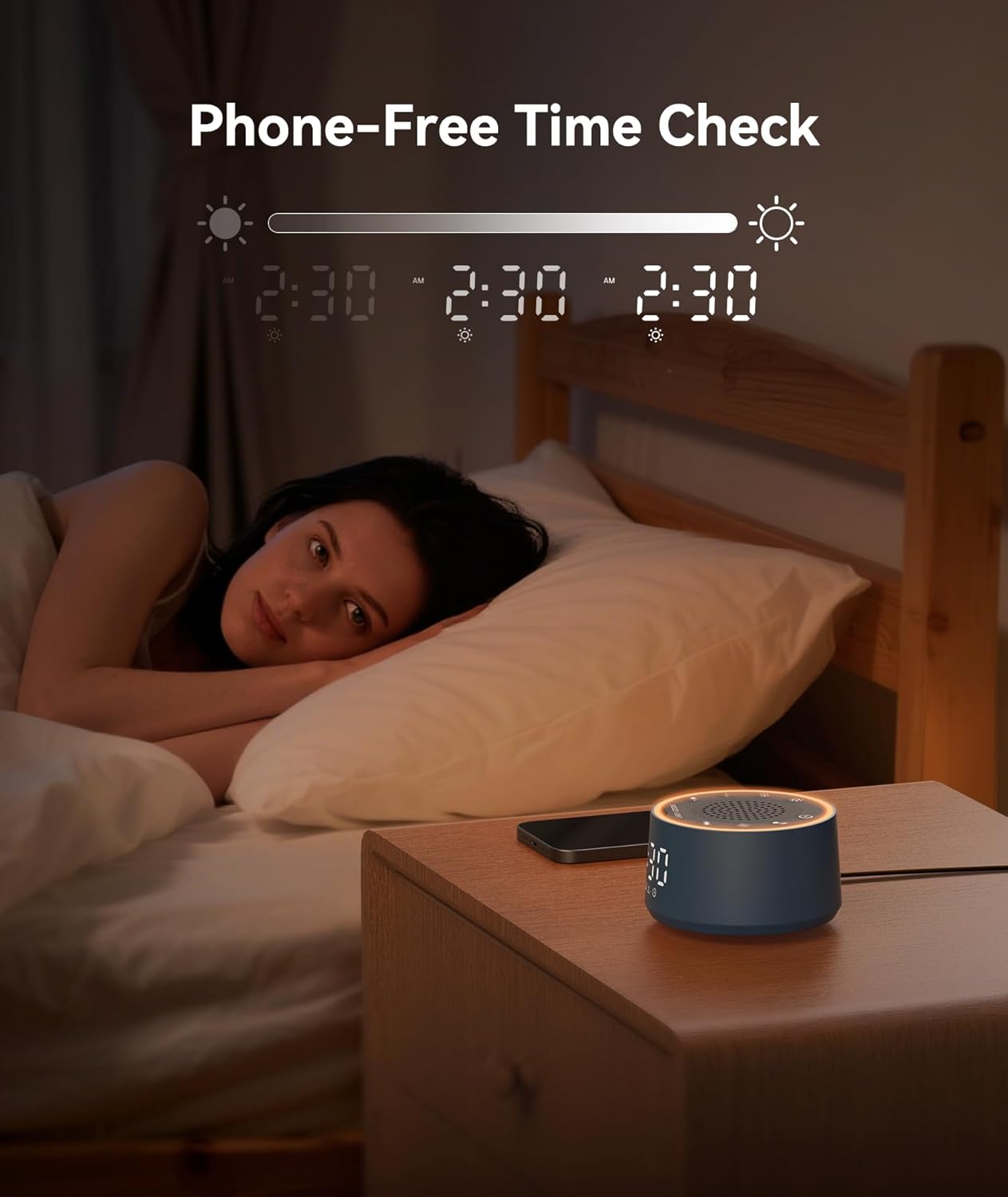 Máquina de sonido y reloj despertador Dreamegg - Máquina de ruido b...