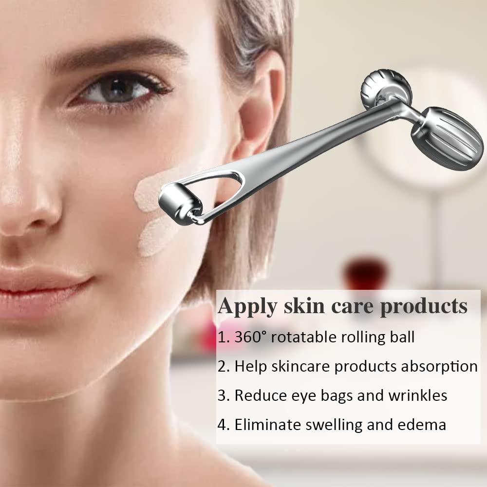 Yeamon Gua Sha - Juego de herramientas faciales y rodillos faciales...