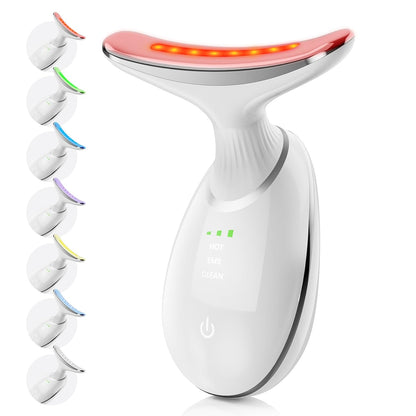 Masajeador facial y cuello, terapia de luz roja de mano, dispositiv...