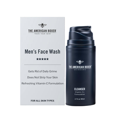 Limpiador facial diario para hombre, limpieza profunda, no raya la...