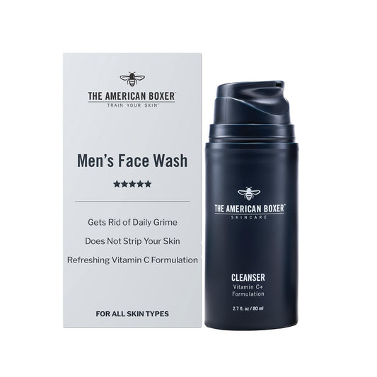 Limpiador facial diario para hombre, limpieza profunda, no raya la...