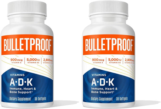 Bulletproof Vitaminas A-D-K Softgels, 30 unidades, suplemento para...