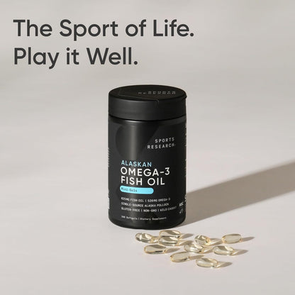 Sports Research® Aceite de pescado Omega-3 AlaskOmega Mini Geles 62...