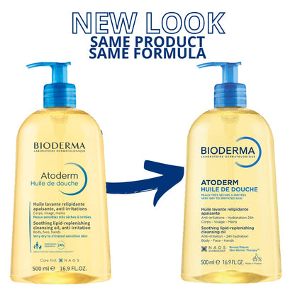 Bioderma Toderm Shower oil - Ultra-nourishing cleansing oil for dry...