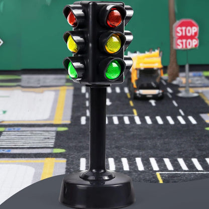 Juguetes de semáforo para niños Modelo de señal de tráfico para educación temprana Mini lámpara roja verde juego de luz