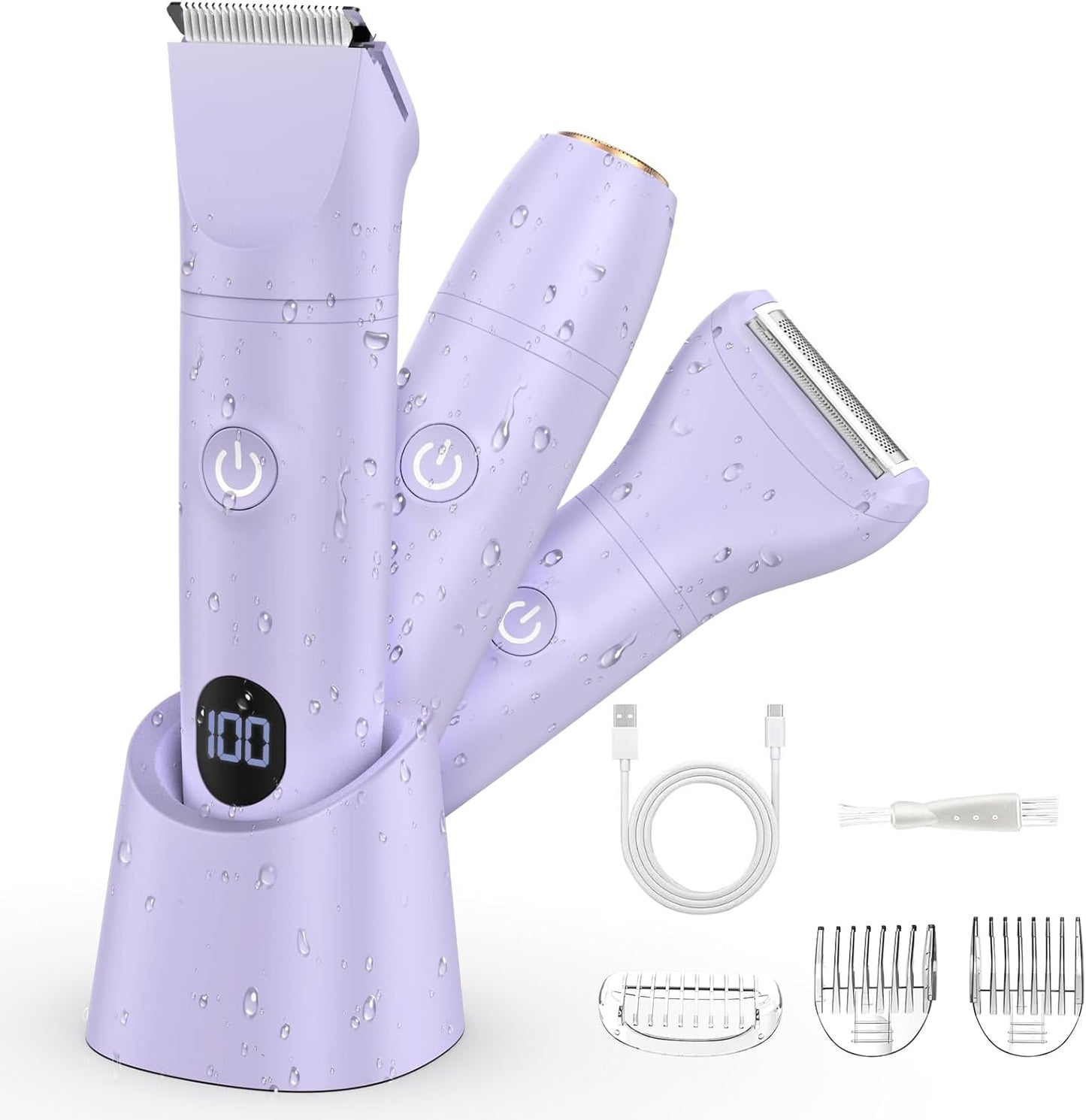 Dumite Maquinillas de afeitar eléctricas para mujer, kit de depilac...