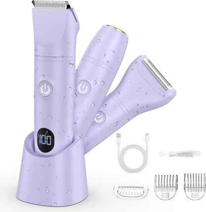 Dumite Maquinillas de afeitar eléctricas para mujer, kit de depilac...