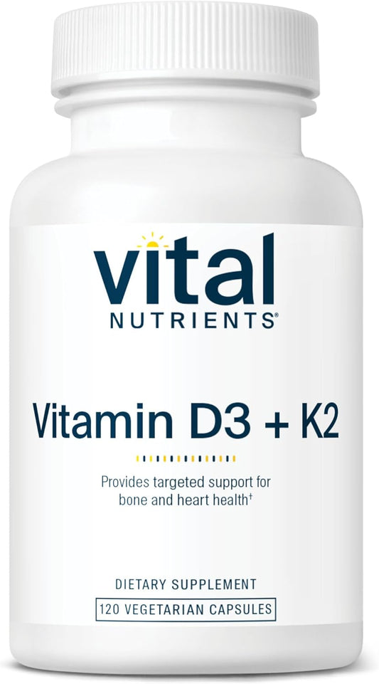 Vital Nutrients Vitamina D3 + K2 | 2000 UI | Suplemento de vitamina...
