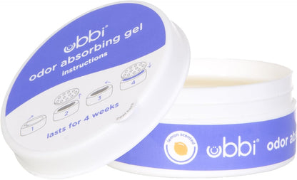 Ubbi Paquete económico de gel absorbente de olores con aroma a limó...