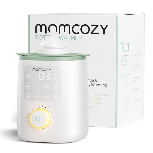 Momcozy Calentador de biberones para leche materna, alimentos de fórmula de leche materna, nutrientes más completos conservados, calor rápido, luz nocturna para lactancia nocturna, fácil de usar con