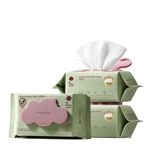 Bc Babycare Cloud Moist Toallitas húmedas para bebé, gruesas y XL,...