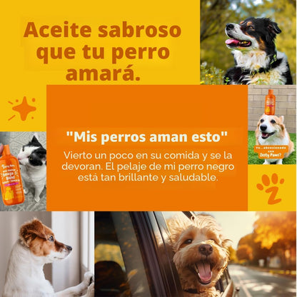 Zesty Paws Wild Alaskan Omega-3 Blend Aceite de Abadejo + Salmón pa...