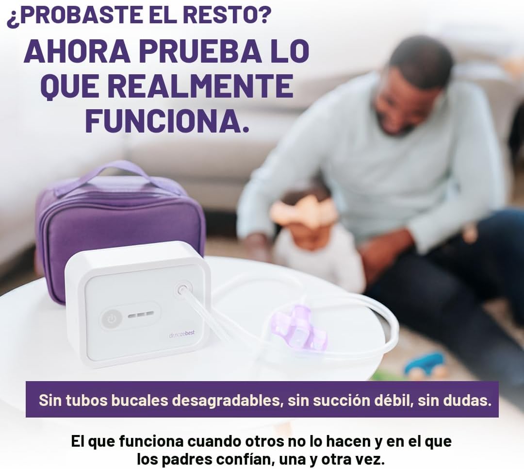 Dr. Noze Best NozeBot Aspirador Nasal Eléctrico para Bebés - Diseña...