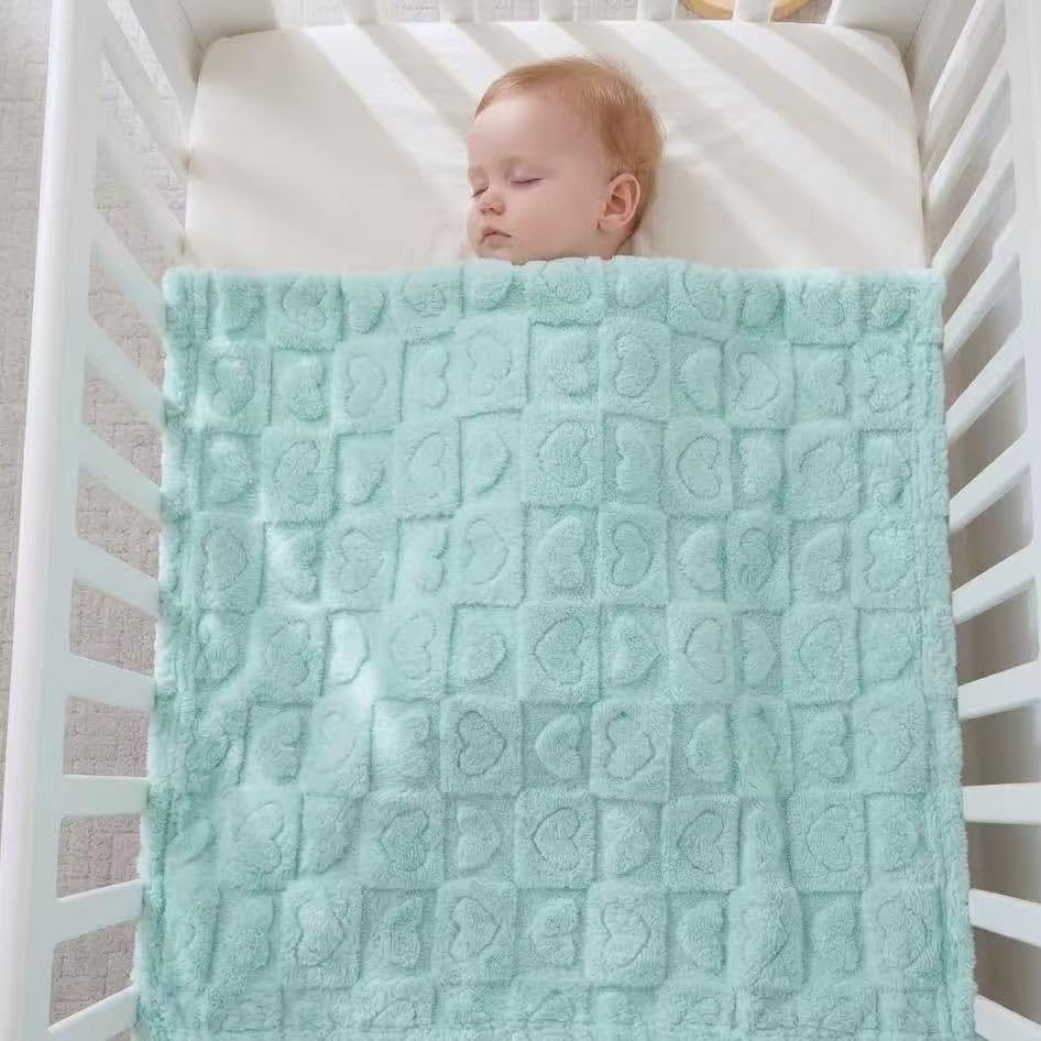 4 piezas de mantas de bebé para niños, manta pequeña suave para niñ...