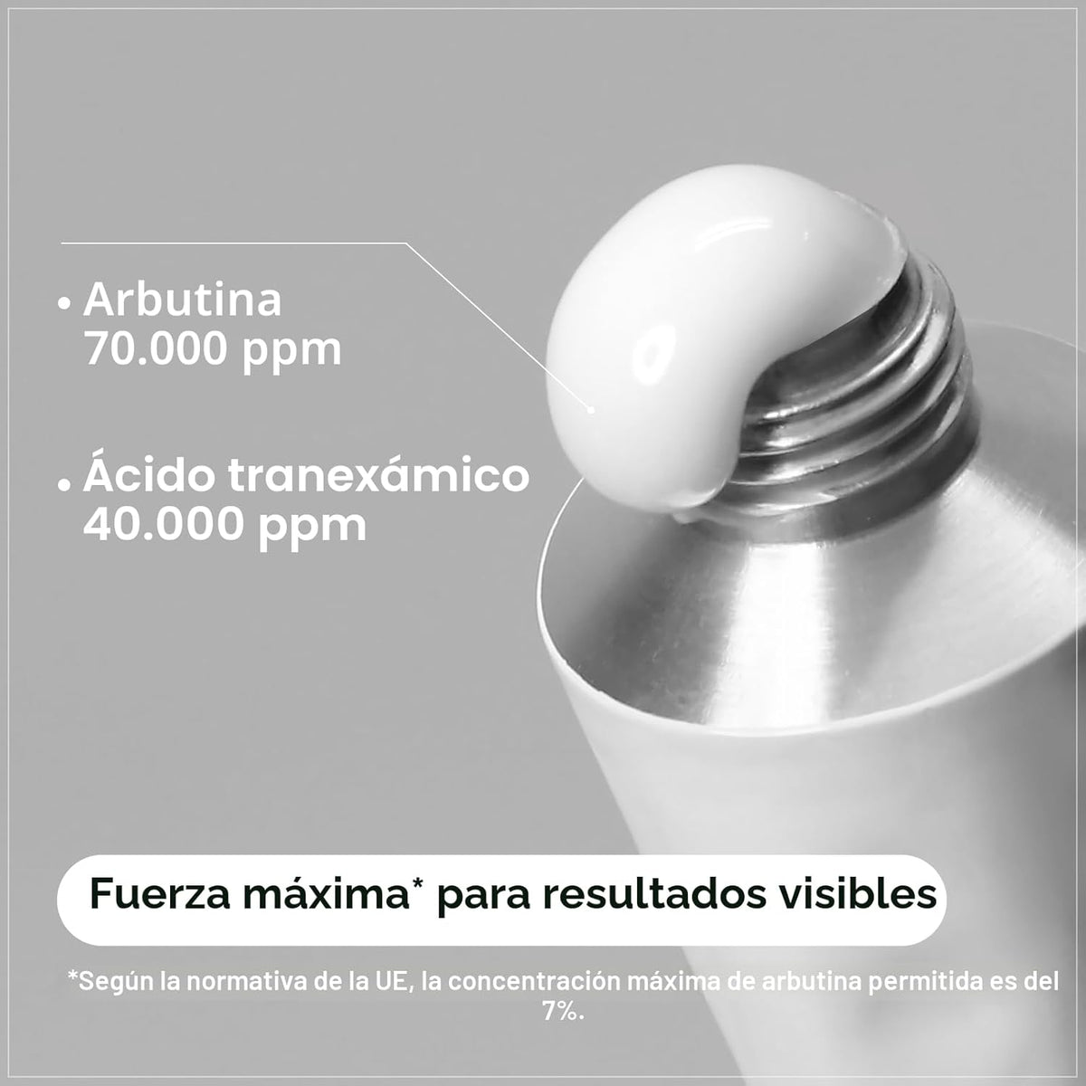 TOSOWOONG Arbutin 7% + Ácido Tranexámico 4% Crema, 70,000ppm Arbutin, 40,000ppm TXA, Niacinamida, Glutatión, Manchas Oscuras, Pecas, Imperfecciones, Pigmentación, Cuidado de la Piel Coreana, 50ml