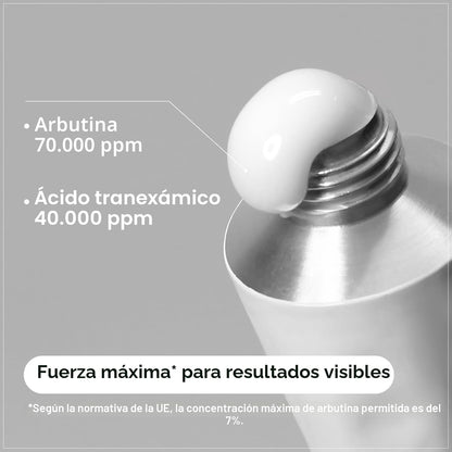 TOSOWOONG Arbutin 7% + Ácido Tranexámico 4% Crema, 70,000ppm Arbutin, 40,000ppm TXA, Niacinamida, Glutatión, Manchas Oscuras, Pecas, Imperfecciones, Pigmentación, Cuidado de la Piel Coreana, 50ml