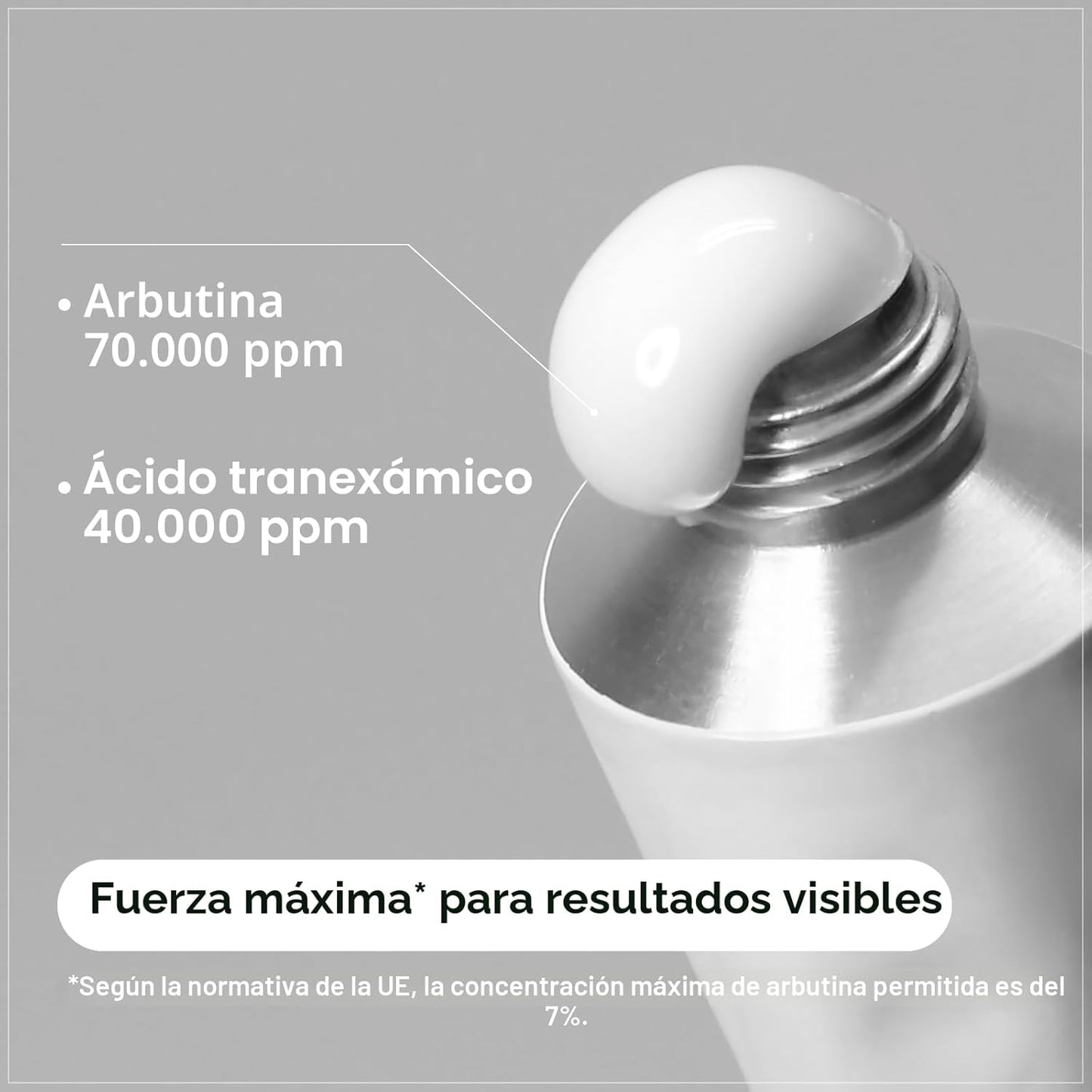 TOSOWOONG Arbutin 7% + Ácido Tranexámico 4% Crema, 70,000ppm Arbuti...