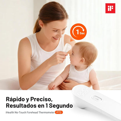 iHealth Termómetro de frente sin contacto para adultos, niños, bebé...
