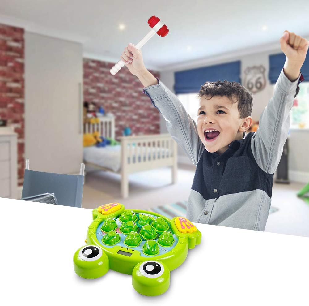YEEBAY - Juego de aplasta a la rana con 2 martillos, juguete de apr...