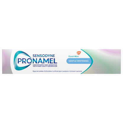 Sensodyne Pronamel Pasta dental blanqueadora suave de esmalte para dientes sensibles, para endurecer y fortalecer el esmalte, exclusiva de Amazon, menta fresca - 4 onzas (paquete de 4)