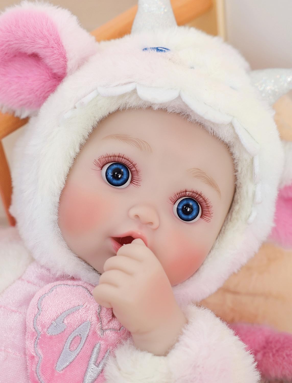 Cloveray Muñecas de bebé, muñeca de 18 pulgadas de gran tamaño, muñ...
