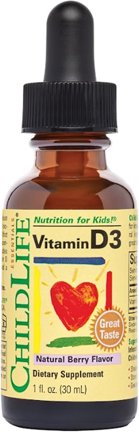 CHILDLIFE ESSENTIALS Gotas de vitamina D3 para niños, niños pequeño...