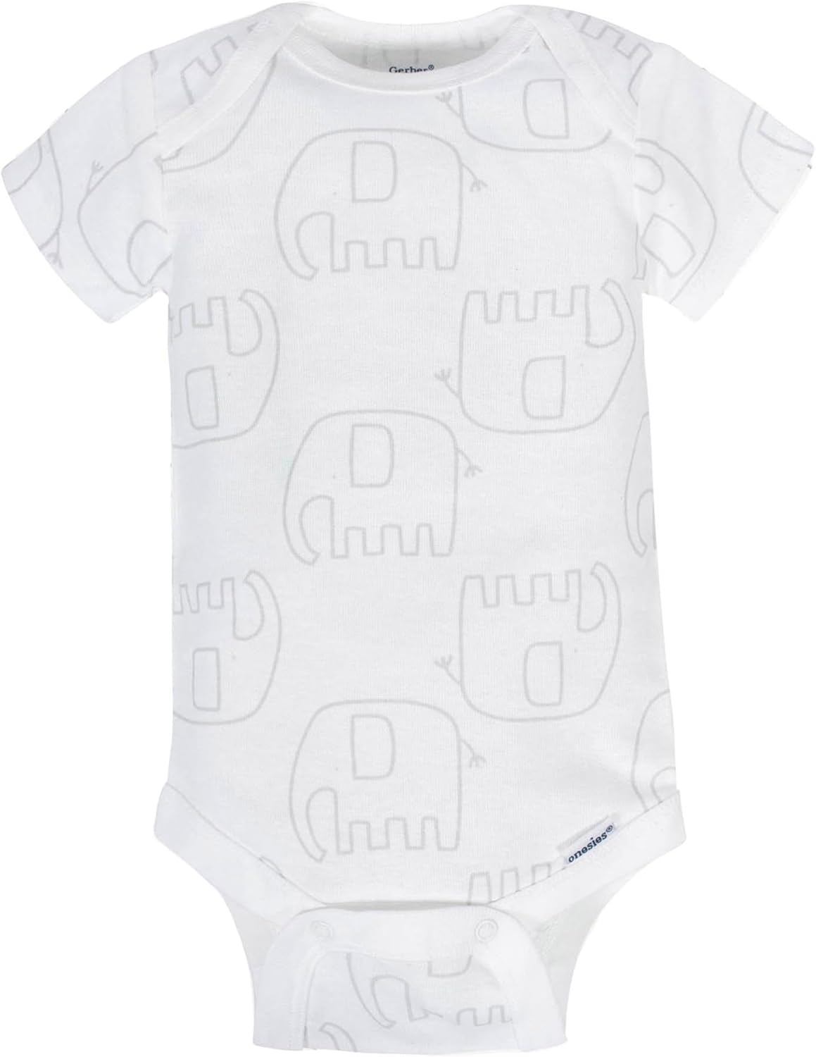 Gerber Mamelucos Bodies unisex de manga corta para bebé, paquete de 8
