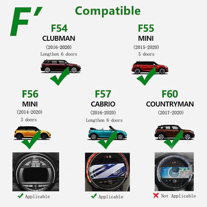 Hesanzol Soporte de teléfono móvil para Mini Cooper S Jcw One F54 F55 F56 F57 F60, montaje especial de teléfono móvil de navegación para pantalla de control central