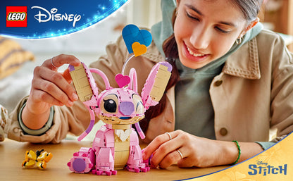 LEGO Disney Angel Lilo & Stitch Juguete para niños, decoración de habitación y juego de construcción para niñas y niños, a partir de 9 años, idea de regalo de cumpleaños para jóvenes fanáticos que