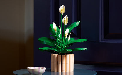 LEGO Botanicals - Juego de construcción de flores de lirio de la paz para adultos, dormitorio, estante de libros y decoración de oficina para mujeres y hombres, a partir de 18 años, regalo para el día
