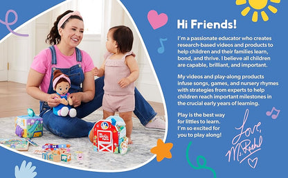 Caja de Aprendizaje Sorpresa Oficial de Ms. Rachel, Juguetes Educativos con Animales de Peluche, Juguetes Sensoriales y Actividades para Bebés, Juguetes para Niños y Niñas de 0-2+