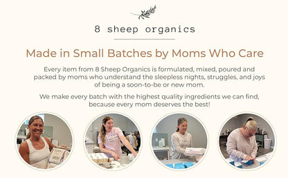 8 Sheep True Belly Serum, aceite para el vientre seguro para el embarazo con ácido hialurónico de triple peso y centella asiática, apoya la hidratación y elasticidad de la piel, fabricado en Estados
