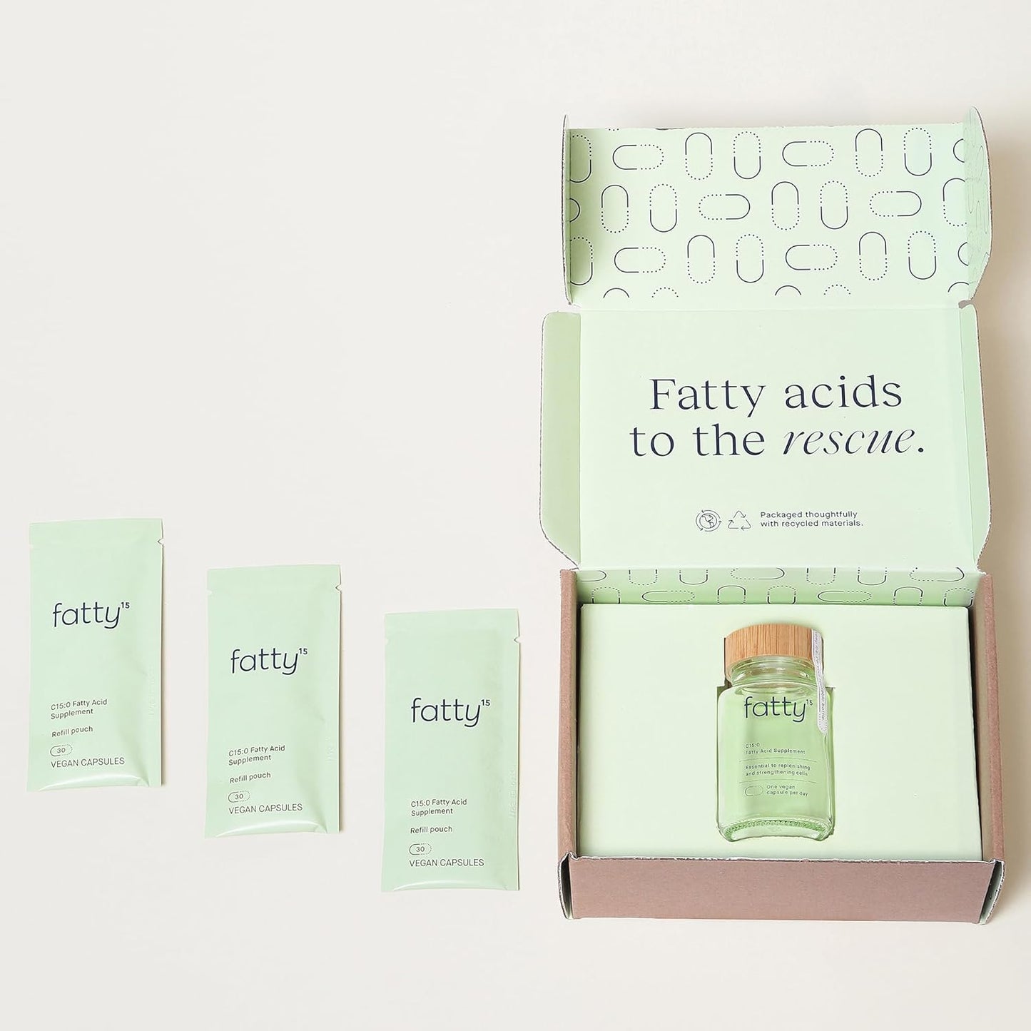 Fatty15 Suplemento de ácido pentadecanoico C15:0 The Longevity Nutr...