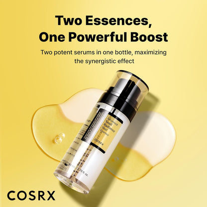COSRX Mucina de Caracol 74% + Niacinamida 5% Doble Esencia, Suero Facial Antienvejecimiento para Piel Opaca, Piel Sensible, No Testado en Animales, Cuidado de la Piel Coreano, Regalos para Mujeres